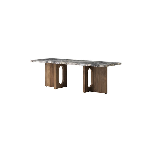 Androgyne Lounge Table | Walnut/Grey Galaxy, Audo Copenhagen