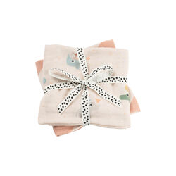 Celebration Burp Cloth 2-pack, powder, Done by Deer