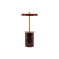 Asteria Move Mini Portable Lamp, red marble, UMAGE