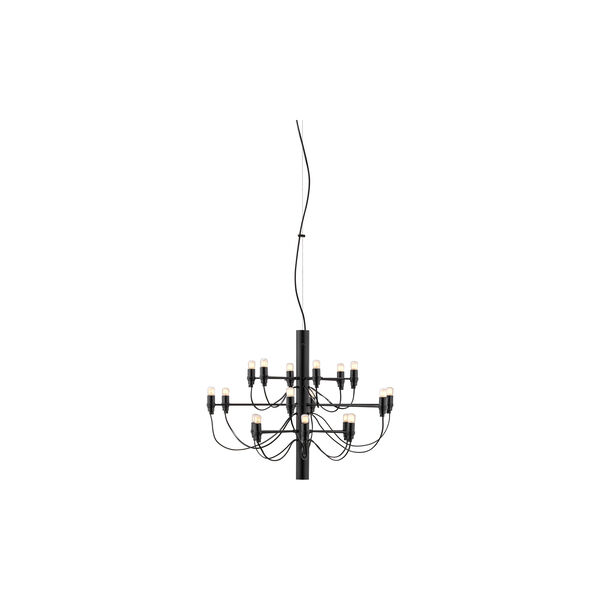 2097/18 Chandelier, black, Flos