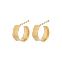 Mini Saga Earrings, gold, Pernille Corydon Jewellery