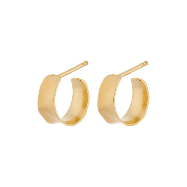 Mini Saga Earrings, gold, Pernille Corydon Jewellery