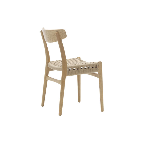 CH23 Dining Chair, lacquered oak/natural, Carl Hansen & S&oslash;n