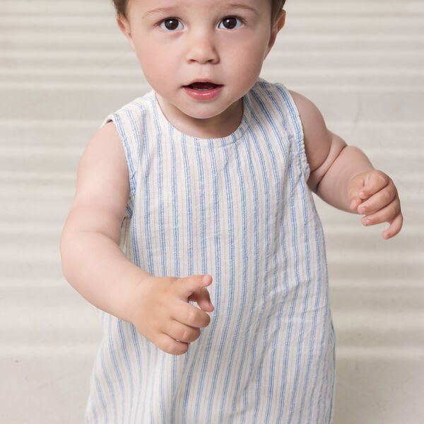 Roventa S Romper, surf blue stripe, MarMar Copenhagen