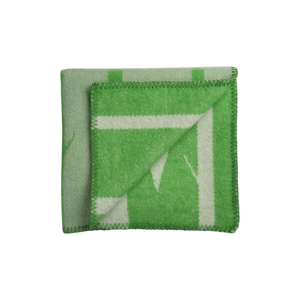 CROCODILE Half Size Throw, green/natural, R&oslash;ros Tweed