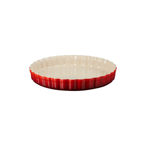 Heritage Fluted Flan Dish, cerise Heritage Fluted Flan Dish, cerise, Le Creuset