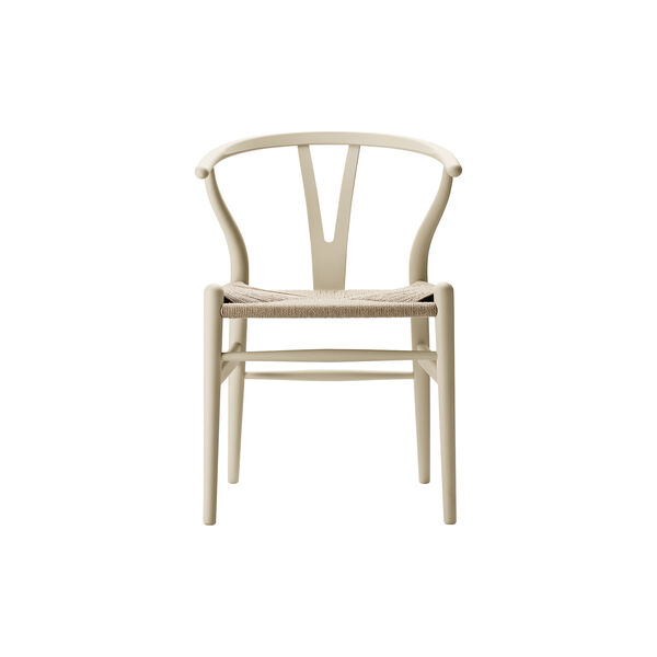 CH24 Wish Bone Chair, soft barley, Carl Hansen & S&oslash;n