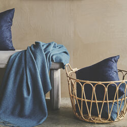 Cusco Cushion, 00726 denim blue, Silkeborg Uldspinderi