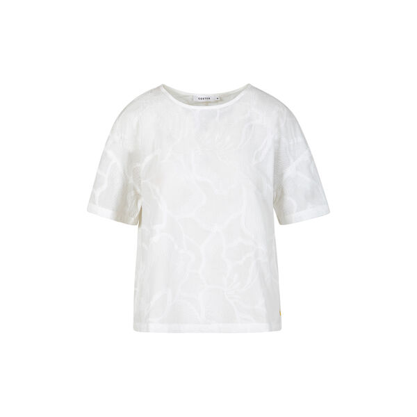 Top with embroidery, white, Coster Copenhagen