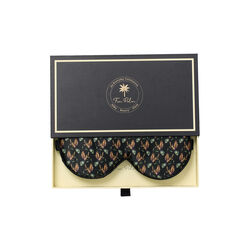 Eye Mask, black hummingbird, Fan Palm