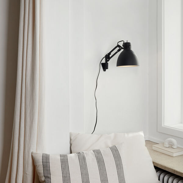 ARCHI W1 Wall Lamp, black/silver ARCHI W1 Wall Lamp, black/silver, Nordic Living