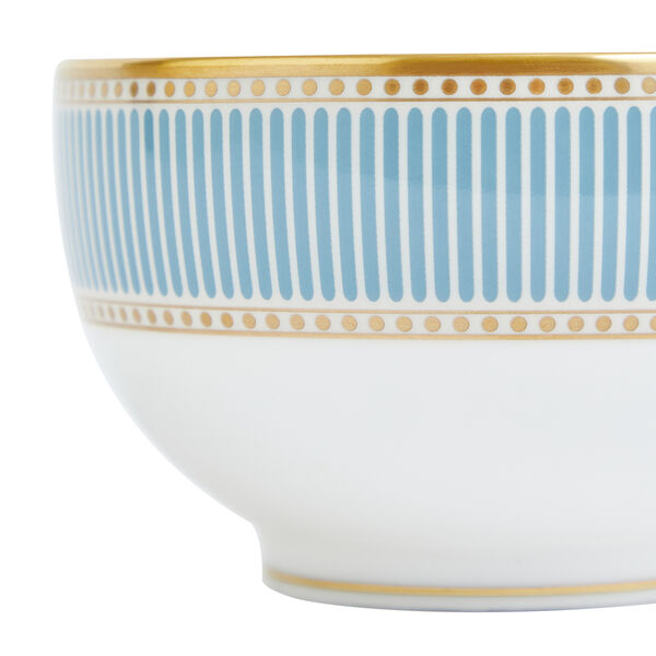 Heila Rice Bowl, light blue/white/gold, Wedgwood
