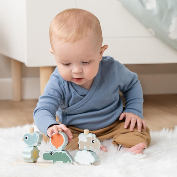 Happy Clouds Stacking Toy, colour mix, Done by Deer