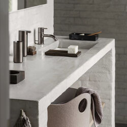 MODO Soap Dispenser, burned metal/metallic finish, Blomus