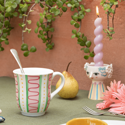 Eva Mug 35 cl, rose, Bjørn Wiinblad