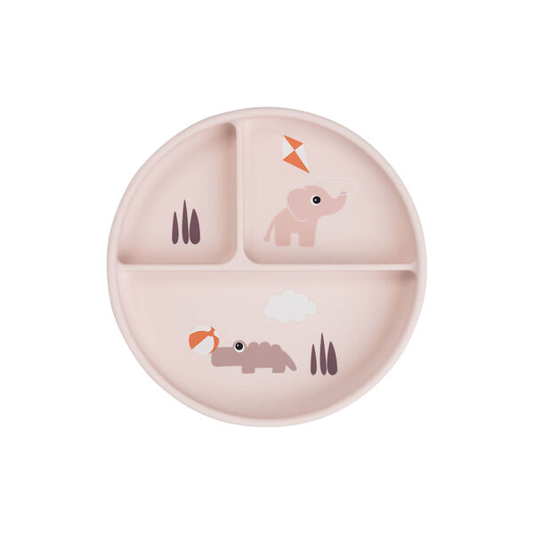 Playground Stick&Stay Compartment Plate, powder, Done by Deer