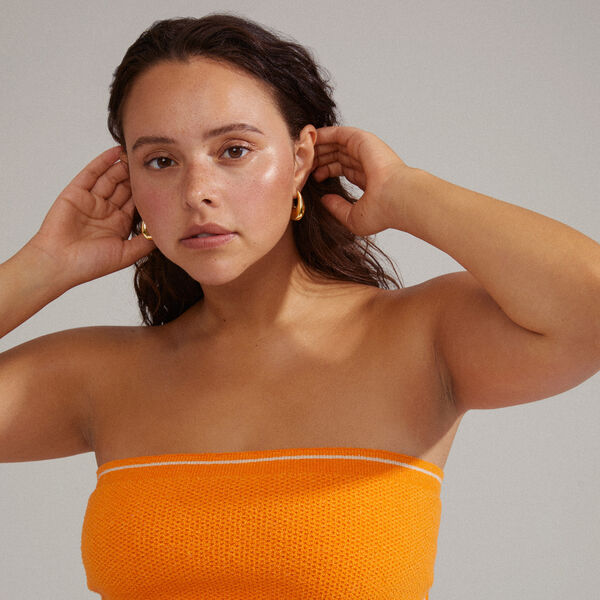 AUTUMN Chunky Retro Earrings, gold plated, Pilgrim