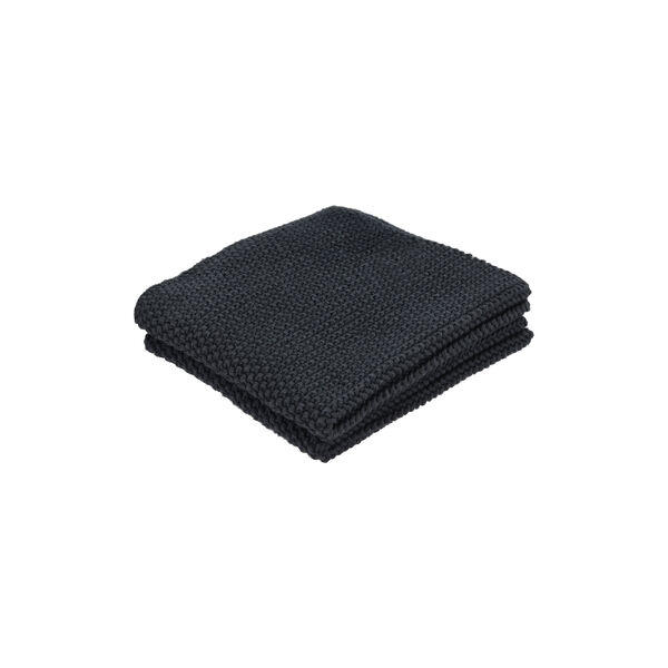 Knit Dishcloth 2 pcs, graphite Knit Dishcloth 2 pcs, graphite, Bastian