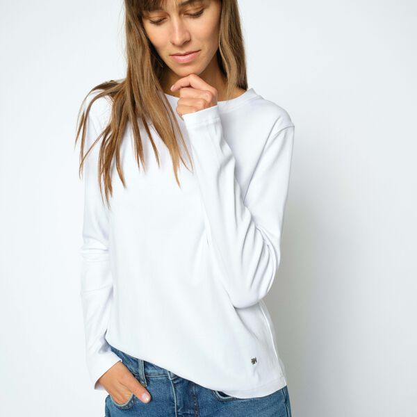 MMMillie O-LS Regular Tee, white, MOS MOSH