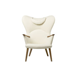 CH78 Mama Bear Lounge Chair, cream/oiled walnut, Carl Hansen & S&oslash;n