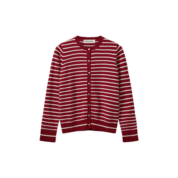 Cardigan, red striped Cardigan, red striped, Sofie Schnoor