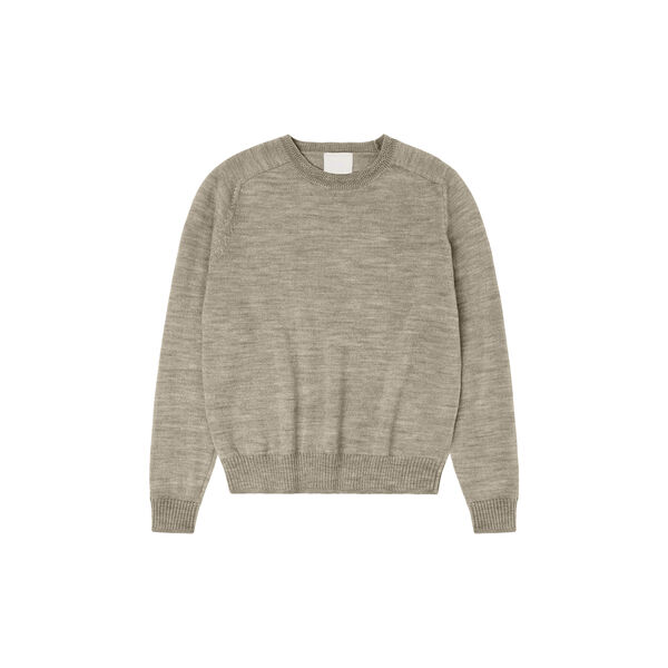 Raw Wool Light Sweater, oat melange Raw Wool Light Sweater, oat melange, FUB