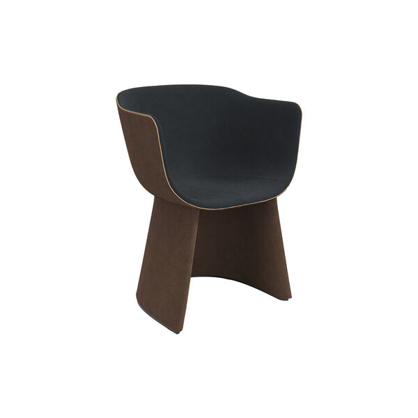 Monolit&trade; CM221 dining chair with leather piping, Fritz Hansen