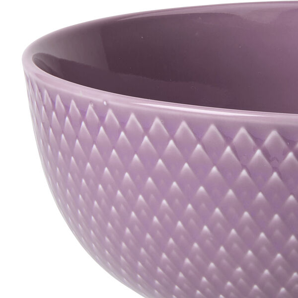 Rhombe Color Bowl, purple, Lyngby Porcel&aelig;n
