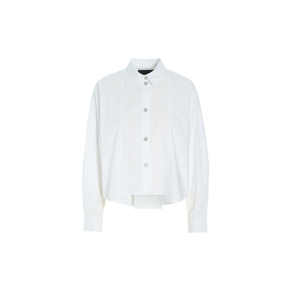 Core cotton shirt with pleats, white, BITTE KAI RAND