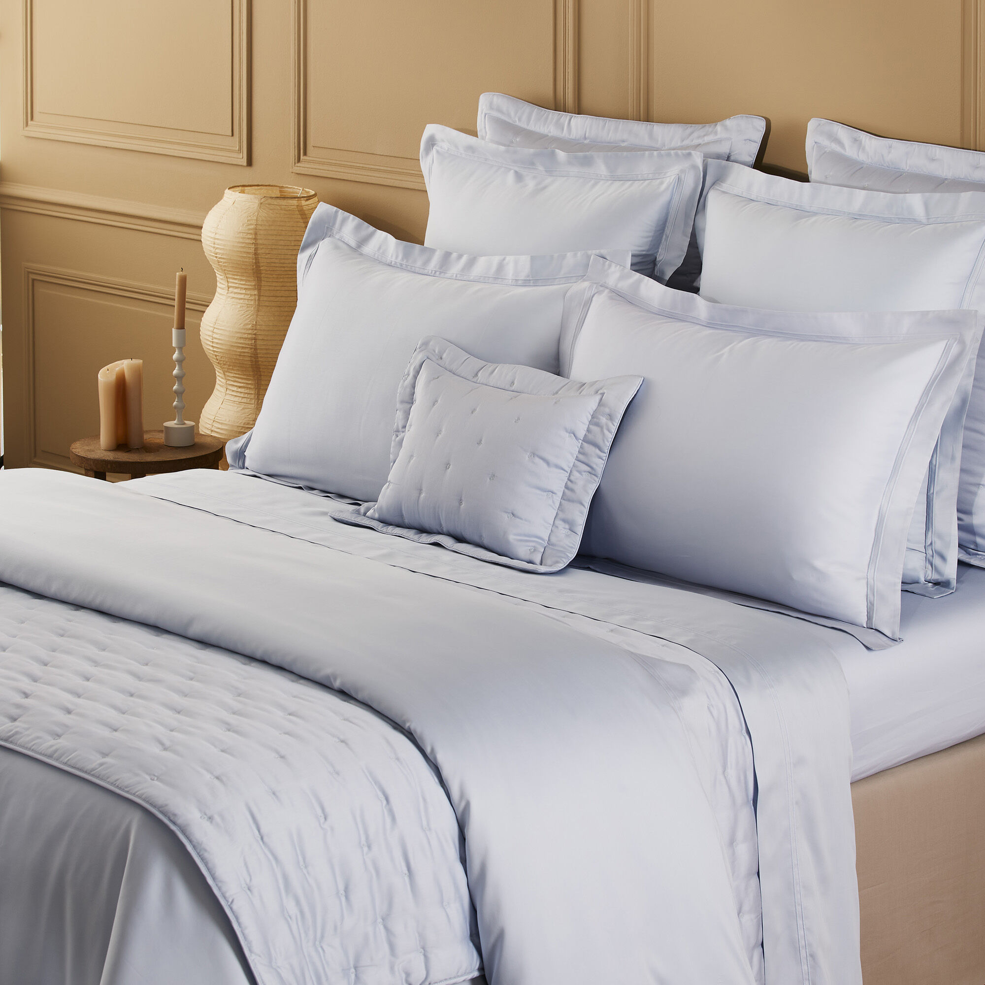 Triomphe Duvet Cover, celeste