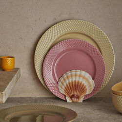 Rhombe Earth Dinner plate Ø 27 cm, marble, Lyngby Porcelæn