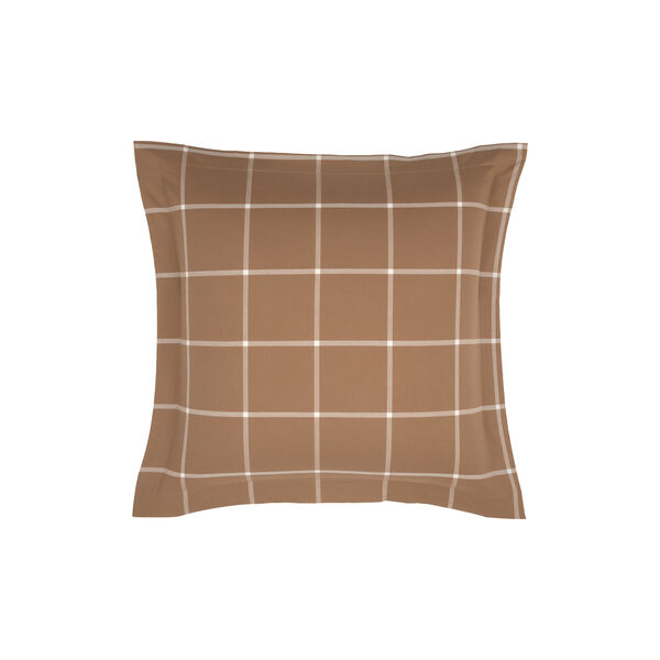 Windowpane Pillow Case, camel, Ralph Lauren Home