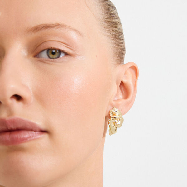 SOLARI earrings, gold plated, Pilgrim