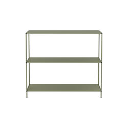 Shelf Low, green, Abstracta® System