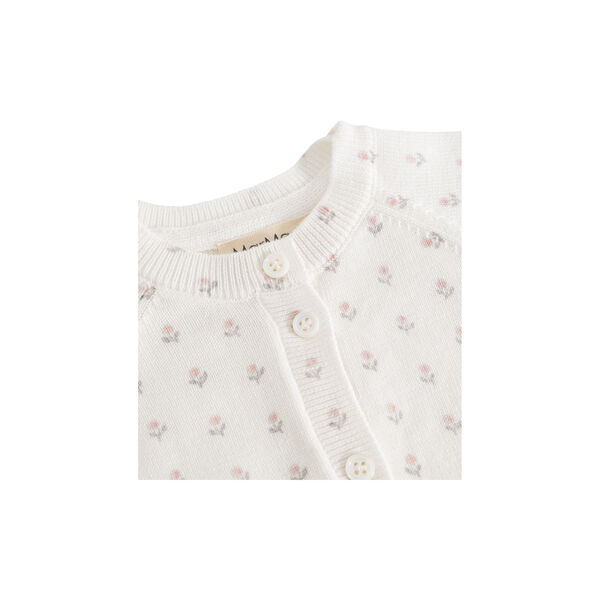 Taki Knitted Cardigan, flower stripe, MarMar Copenhagen