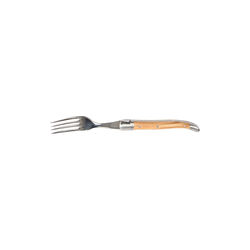 Steak Fork, olive wood, Laguiole Tradition