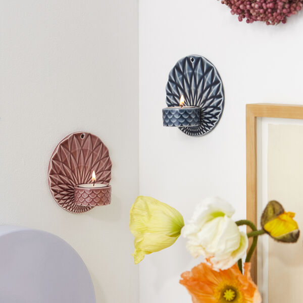 Pipanella Wall Votive Scales, dusty rose, Dottir Nordic Design