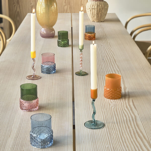 Styles Tealight holder, blue/rose, Villa Collection