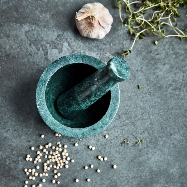 HDArb Mortar with pestle, dark green, House Doctor
