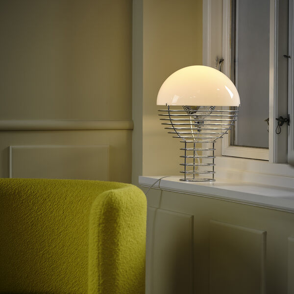 Wire Table Lamp, white, Verpan