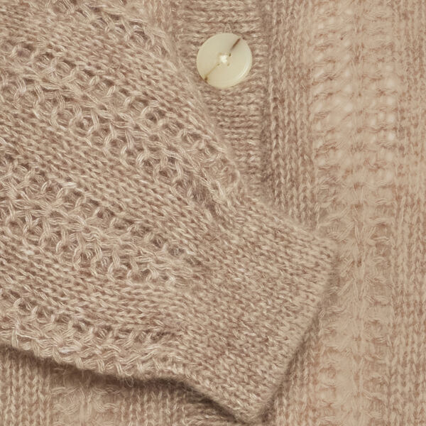 IRMELIA Cardigan, cacao nibs melange IRMELIA Cardigan, cacao nibs melange, Atelier Rêve