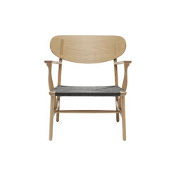 CH22 Lounge Chair, oiled oak/black, Carl Hansen & S&oslash;n