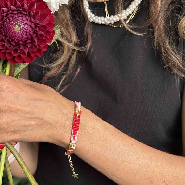 Monika Bracelet, red, Nuni Copenhagen