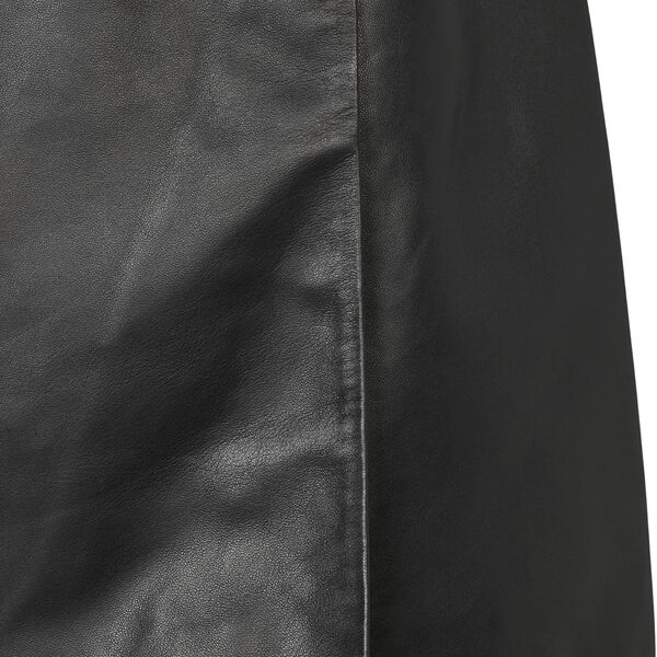 1034PBOKomi leather skirt, black, PBO
