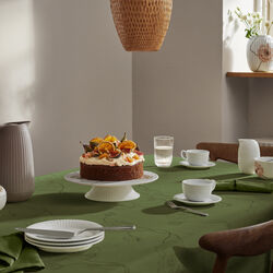 Hammershøi Poppy Damask Tablecloth, green, Kähler