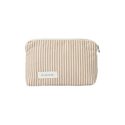Celia Mini Toiletry Bag, brown beach stripe, Studio Feder