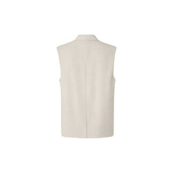 Galemd linen vest, beige melange, Modstr&ouml;m