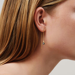 Berry Chain Earring, gold/ice blue, Julie Sandlau