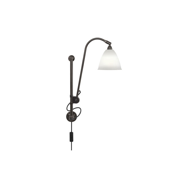 Bestlite BL5 Wall Lamp, bone china/black brass, GUBI