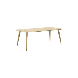 PLAYrectangular Coffee Table, white oiled oak, Bruunmunch Furniture